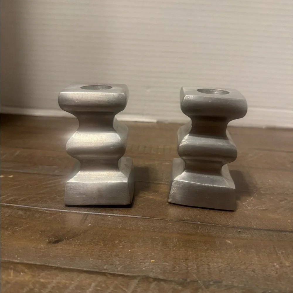 Pewter Candle Holders
